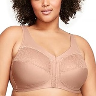 Women's Plus Size MagicLift Natural Shape Bra Wirefree #1210, Cappuccino, 54H