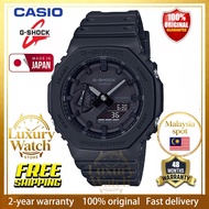 【In stock】G-Shock Jam Tangan Lelaki Neon Accent Series 100% Original GA-2100-1A2 Black Resin Band Me