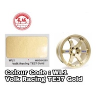 WL1 VOLK RACING TE37 GOLD Sport Rim Paint / Sport Rim / Motor Car Paint Aerosol Spray Cat Tin Bancuh