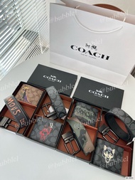 Coach- 男短款錢包卡包