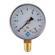 Pressure Gauge 60mm 0~10 bar Pool Filter Water Pressure Dial Hydraulic 1/4 NPT Air Water Oil Gas Mea