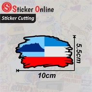 Sabah Flag Stickers | Sticker Cutting Flag Sabah Motor Car