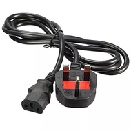 AC Power Cord Cable UK Plug 3-Pin 10A 110-220V for Laptop PC Computer Adapter UPS Printer Audio equi