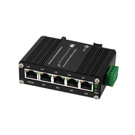 Mini Industrial 5 Port Gigabit Ethernet (POE) Switch 5-Port 10/100/1000Mbps RJ45 Network Switch Din