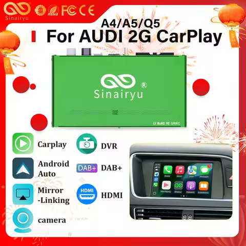 Sinairyu Wireless Apple CarPlay for Audi A1 A3 A4 A5 A6 A7 A8 Q2 Q3 Q5 Q7 S4 S5 MMI Car Play Android