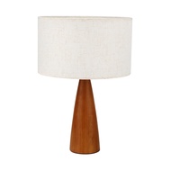 โคมไฟตั้งโต๊ะ E27x1 LUZINO รุ่น SK2321/1T สีขาวไม้