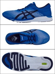 ASICS fuzeX Rush 男子 輕量慢跑鞋 藍白配色JP27號
