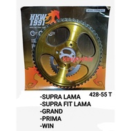 REAR GEAR GOLD GEAR 55T 55 T SUPRA OLD SUPRA FIT OLD GRAND PRIMA LEGEND WIN SUPER QUALITY