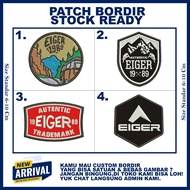 EIGER EMBROIDERY PATCH EMBLEM BEST VARIANT & 6 - ZONE EMBROIDERY