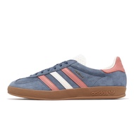 adidas Casual Shoes Gazelle Indoor Men's Women's Pink Blue German Training Clover [ACS] IG1640