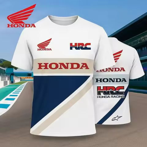 Summer HONDA LCR TEAM 2026 Racing Shirt Size 3D Motorcycle Riding Jersey Short-sleeved Breathable Tr