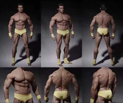 【In Stock】Phicen TBLeague M34 1/6 Headless Steel Bone Muscle Bodybuilding Arnold Male Body Mobile Ph