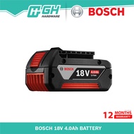 [ GH HARDWARE ] BOSCH 18V Starter Kit  - Battery / Charger - 18V 4.0Ah Battery / Charger