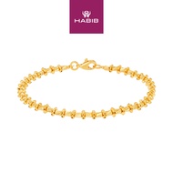 HABIB Oro Italia 916 Yellow Gold Bracelet GW43500623