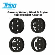 Garmin, Wahoo, Giant or Bryton Replacement Adaptor for Bike Computer, Phone Holder &amp; Front Light