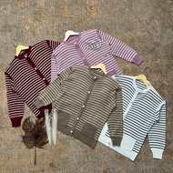 Knitted cardigan sweater 4 colors gold buttons 4 colors