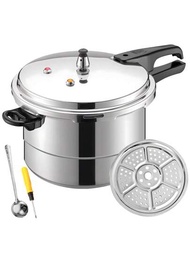 Olla de Presión Express de Aluminio 7 Litros de Ollas Sopa Carnes con 8 Sistemas de Seguridad Antiadherente Vaporera Electrodoméstico de Cocina Compatible Estufa De Gas más para Cocina