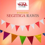 TRIANGLE FLAG | RAWIS FLAG | TRIANGLE PENDANT ± 5 METERS LENGTH