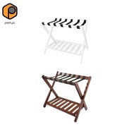 [prettyia] Folding Luggage Rack Suitcase Stand Sturdy 68x45x55cm Versatile Portable