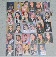 Itzy 留真 特典 小卡 ryujin lucky draw 幸運卡 特典卡 kill my doubt cheshire crazy in love born to be  checkmate