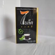 กาแฟ เซเว่นเบล็คคอฟฟี่ อะบาริก้า black 7 coffee  ของแท้ 100% กาแฟดำ จำนวน 10 ซอง arabica premium cof
