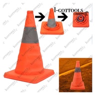 28IN /70CM Collapsible Reflective Traffic Safety Cones Flexible Easy to keep