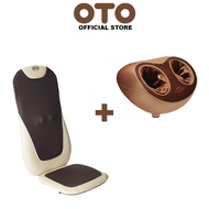 OTO Official Store OTO E-Lux (EL-868) + OTO Adore Foot Warm (AFW-90) Back Massage seat + Foot Massager Bundl