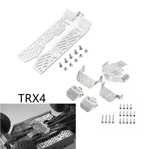 TRX4 Stainless Steel Armor Chassis Anti Skid Plate for Traxxas TRX4 Sport Body Defender