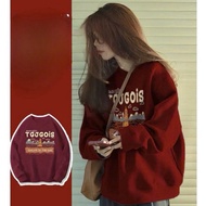 Super ADORABLE PRINTED RED SWEATER WEAR CNY NOEN TT TUGO