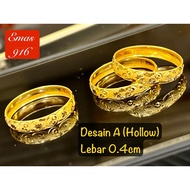 Cincin emas916 tulen Bajet Bawah 1gram