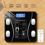 Bathroom Scales Bluetooth Floor Body Scale BMI Fat Scales LED Digital Smart Weight Scale Balance Bod