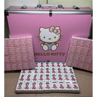 🔥NEW 2023 Sanrio Hello Kitty Mahjong Set🔥 Instock SG Version 156 Tiles (With Animal+Fei+Clown)