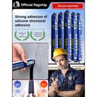 【50-Year Crackproof】 Heavy Duty Waterproof Sealant Adhesive for Roof Repair/Bathroom Caulking/Concre