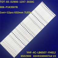 YM 12 BuahKit Strip LED untuk 65 TV THOMSON 65 TV 006 P1K3507B TOT