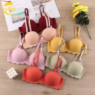 SUBEI1 Push-Up Bra - Smooth Adjustable Lifting Back, Candy-Colored Anti-Sagging Underwear for Women