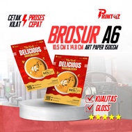 Print A6 Size Brochures Custom Brochures Art Paper Print Flyer Custom Brochures