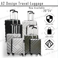 A2 ABS quality travel luggage bag 24inch 20inch Hard Case Bagasi beg bagasi
