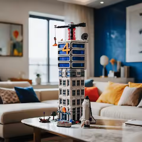 6135PCS MOC New York High Rise Skyscrapers Building Blocks Science Fiction Movie Baxters Buildings M