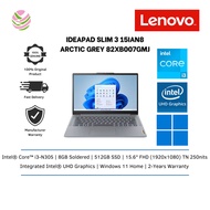 Lenovo IdeaPad Slim 3 15IAN8 82XB007GMJ 15.6'' FHD Laptop Arctic Grey ( i3-N305, 8GB, 512GB SSD, Int