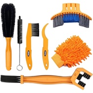 7pcs Bicycle Bike Cleaning Tools Set, Bike Clean Brush Kit Suitable for Mountain, Road, City, Hybrid