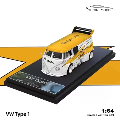 Aurora In Stock 1:64 LBWK Trailer Set T1 RWB 964 GT86 Yellow Lightning Diecast Diorama Car Model Col