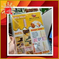 ﹊ ♈ ◺ AIZ A4 Sintra Board Menu (Layout &print)