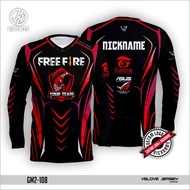 JERSEY Esports baju Gaming Free Fire Fullprinting/Kaos printing terlaris/ kwalitas distro /kaos printing murah 2022