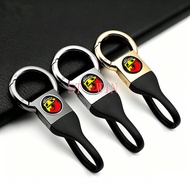 Car Logo Keyrings High Quality Zinc Alloy Keychain For Fiat abarth 695 595 500 competizione 12 Spide