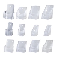 [Homyl478] Acrylic Brochure Holder, Flyer Holder, Rack, Countertop Organizer, Brochure Holder for Brochures