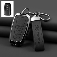 MOOGU Toyota Corolla Cross / Corolla Altis / Camry Keyless Car Key Remote Metal + Cow Leather Key Co