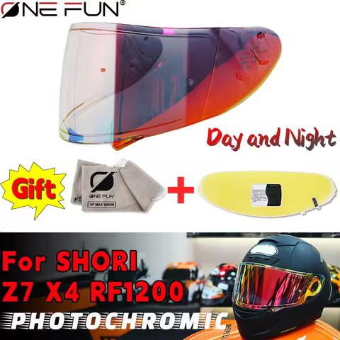 Photochromic Helmet Visor for SHOEI Z7 X14 NXR RF-1200 RF-SR X-Spirit3 CWR-1 CWR-F RYD Replacement S