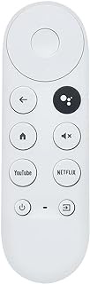 Voice Remote Control Replacement for 2020 Google TV 4K Snow, Fit for 2020 Google Chromecast 4K Snow G9N9N GA01920, with YouTube and Netflix Shortcut Buttons(Remote Only) (G9N9N)