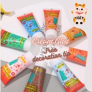 YEET JOHOR READY STOCK GUKA CREAM GLUE 50ml diy COLOR FLAVOUR PINK BLUE PURPLE GREEN WHITE 咕卡果冻奶油胶仿真