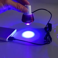 UV Convex Led light for curing glue, gel polish, and multi-purpose money detector, type UV-5W USB co